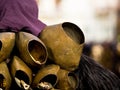 Sardinia carnival tradition with Issohadores and mamuthones mask