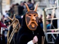 Sardinia carnival tradition with Issohadores and mamuthones mask