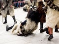 Sardinia carnival tradition with Issohadores and mamuthones mask