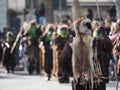 Sardinia carnival tradition with Issohadores and mamuthones mask