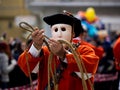 Sardinia carnival tradition with Issohadores and mamuthones mask