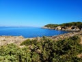 Sardinia coastline panoramic view