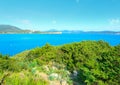 Sardinia coastline seen from Cala Dragunara Royalty Free Stock Photo