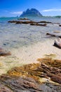 Sardinia coastline and Tavolara island Royalty Free Stock Photo