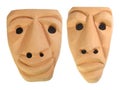 Sardinia Earthen Masks Royalty Free Stock Photo