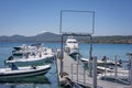 Sardinia, Italy May 25, 2018:  Luxury yachts docked in port Royalty Free Stock Photo