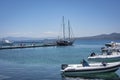 Sardinia, Italy May 25, 2018:  Luxury yachts docked in port Royalty Free Stock Photo