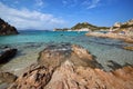 Sardinia, Porto Istana beach facing the island of Tavolara. Royalty Free Stock Photo