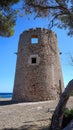 Sardinia. Pula. Tower of Cala d'Ostia, 18th century