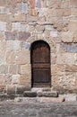 Sardinia. San Giovanni Suergiu. Palmas. Ancient Church of Santa Maria di Palmas, 11th century AD. The arched southern portal