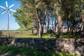 Sardinia. San NicolÃÂ² d'Arcidano. Municipal park of Fogoni. Small wind turbine for the extraction of water