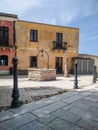 Sardinia. Tratalias. Glimpse of Tratalias Vecchia. An ancient well in the main square of the medieval village