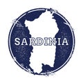 Sardinia vector map.
