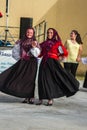 Sardinian group dance with typical clothes and folklore