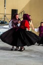 Sardinian group dance with typical clothes and folklore