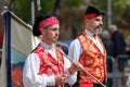 Sardinian men at Saint Efisio Feast festival parade