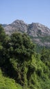 Sardinian mountain range under a blue sky