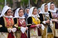 Sardinian women at Saint Efisio Feast festival parade