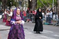 Sardinian women at Saint Efisio Feast festival parade