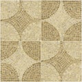 Sardis pattern brown mosaic texture. Royalty Free Stock Photo