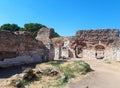 The capital of the Kingdom of Lydia - Ancient Sardis is located near Salihli in the province of Manisa in Turkey. Royalty Free Stock Photo