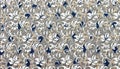 Saree Patterns , Floral seamless pattern , blu and white flowers with texture background Royalty Free Stock Photo