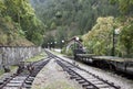 Narrow gauge railway in Mokra Gora Serbia Royalty Free Stock Photo