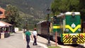 Sargan touristic train in Mokra Gora Royalty Free Stock Photo