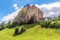 Sargans castle in St Gallen canton, Switzerland. This medieval castle is a Swiss landmark