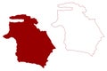 Sarganserland District (Switzerland, Swiss Confederation, Canton of St Gall, St. Gallen or Sankt Gallen)