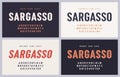Sargasso bold, semibold, oblique and grunge san serif vector font, alphabet Royalty Free Stock Photo