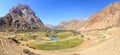 Saritag village. Panorama. Pamir, Tajikistan