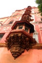 Sarjah mahdi ornamental balconies at the thanjavur maratha palace complex Royalty Free Stock Photo