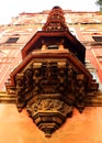 Sarjah mahdi ornamental balconies at the thanjavur maratha palace complex Royalty Free Stock Photo