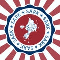 Sark Badge. Royalty Free Stock Photo
