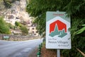 Les plus beaux villages de France logo brand and sign text in french tourism old ancient