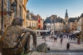 Christmas in the market square in Sarlat in France