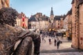 Christmas in the market square in Sarlat in France