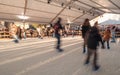 Skaters on the ice at Sarlat Christmas market