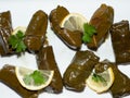 Sarma - Filled or Stuffed Vine Grape Leaves Royalty Free Stock Photo