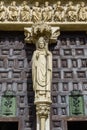 The Sarmental Door of Burgos Cathedral, Spain Royalty Free Stock Photo