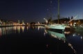 Sarmiento Frigate Puerto Madero at Night