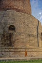 Sarnath Dhamek stupa Fifth century A.D. Buddhist Site Sarnath Royalty Free Stock Photo