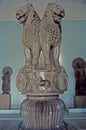 Sarnath India Ashoka Capital Showing Lions In Benares Museum 2nd Century BC Monolithic Uttar Pradesh