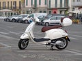 Sarnico, ITALY - August 7, 2019: ISEO Lake. WESPA moped parked on the road