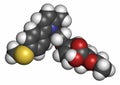 Saroglitazar diabetes drug molecule (dual PPAR agonist). Atoms are represented as spheres with conventional color coding: hydrogen