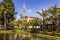 Sarona, an old quarter in tel Aviv founded by the Templars in the 19th century Royalty Free Stock Photo