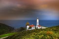 Sarp lighthouse Karaburun Turkey. Nobody, fresh. Royalty Free Stock Photo