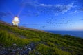 Sarp lighthouse Karaburun Turkey. Nobody, fresh. Royalty Free Stock Photo