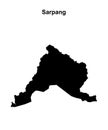 Sarpang outline map Royalty Free Stock Photo